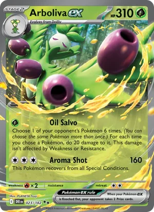 Arboliva ex 023/182 Double Rare, Destined Rivals Pokémon TCG card