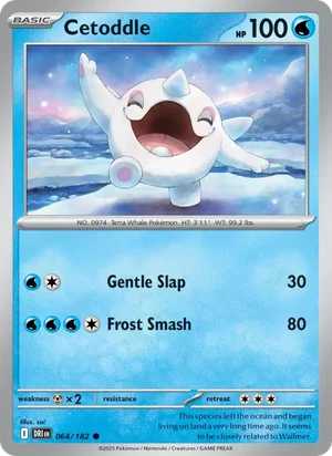 Cetoddle 064/182 Common, Destined Rivals Pokémon TCG card