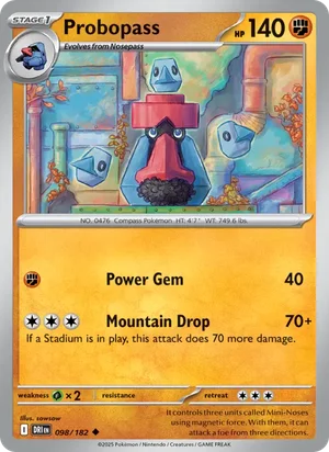 Probopass 098/182 Uncommon, Destined Rivals Pokémon TCG card