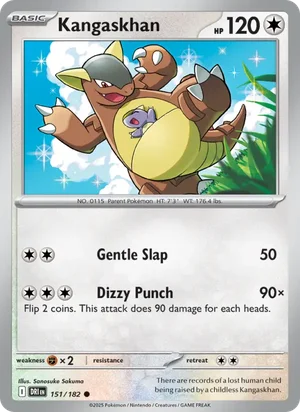 Kangaskhan 151/182 Common, Destined Rivals Pokémon TCG card