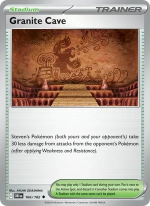 Granite Cave 166/182 Uncommon, Destined Rivals Pokémon TCG card