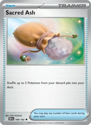 Sacred Ash 168/182 Uncommon, Destined Rivals Pokémon TCG card