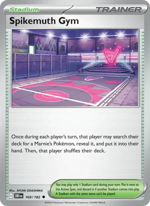 Spikemuth Gym 169/182 Uncommon, Destined Rivals Pokémon TCG card