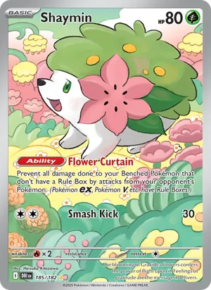 Shaymin 185/182 Illustration Rare, Destined Rivals Pokémon TCG card