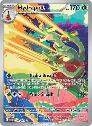 Hydrapple 188/182 Illustration Rare, Destined Rivals Pokémon TCG card