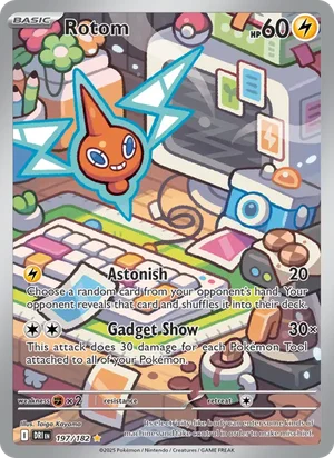 Rotom 197/182 Illustration Rare, Destined Rivals Pokémon TCG card