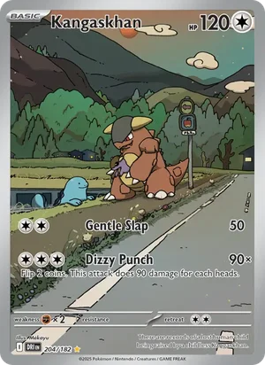Kangaskhan 204/182 Illustration Rare, Destined Rivals Pokémon TCG card