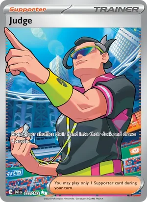 Judge 222/182 Ultra Rare, Destined Rivals Pokémon TCG card