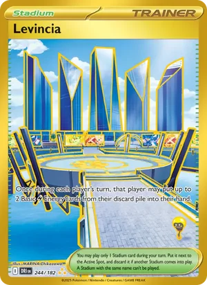 Levincia 244/182 Hyper Rare, Destined Rivals Pokémon TCG card