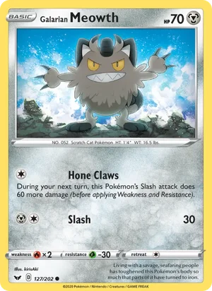 Galarian Meowth 127/202