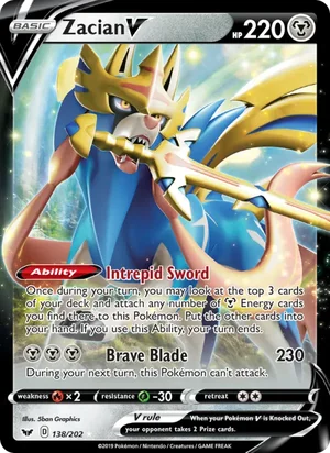 Zacian V — Sword & Shield #138