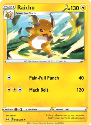 Raichu 66/202