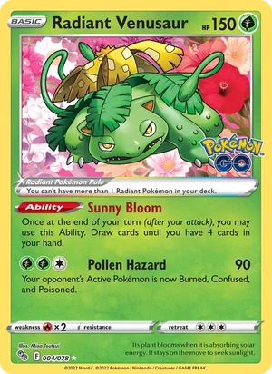Radiant Venusaur 4/78