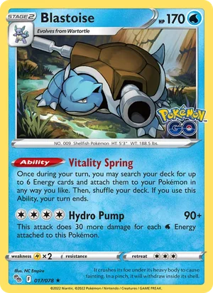 Blastoise 17/78