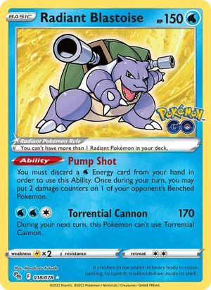 Radiant Blastoise 18/78