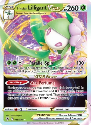 Hisuian Lilligant Vstar 18/189