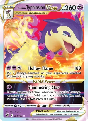 Hisuian Typhlosion Vstar 54/189