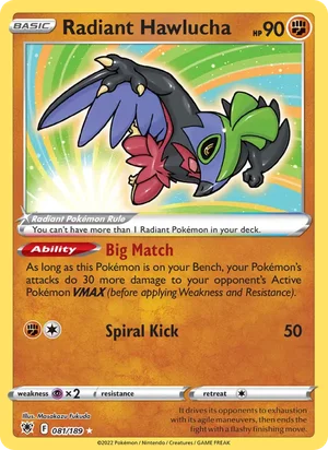 Radiant Hawlucha 81/189
