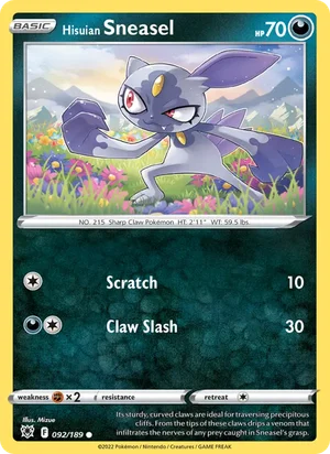 Hisuian Sneasel 92/189