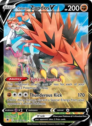 Galarian Zapdos V TG19