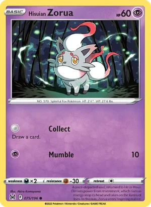 Hisuian Zorua 75/196