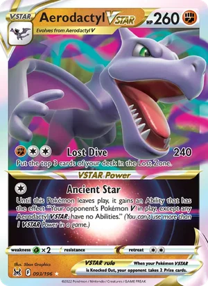 Aerodactyl Vstar 93/196