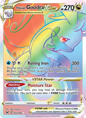 Hisuian Goodra VSTAR 202/196