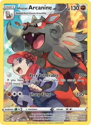 Hisuian Arcanine TG08