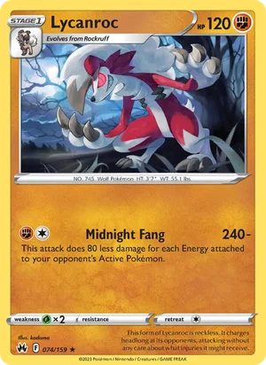Lycanroc 74/159