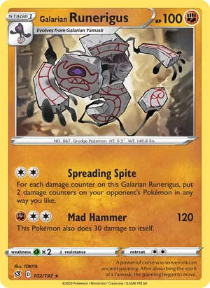 Galarian Runerigus 102/192
