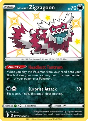 Galarian Zigzagoon SV078