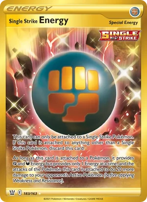 Single Strike Energy 183/163