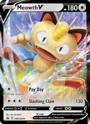Meowth V &mdash; SWSH Black Star Promos SWSH004
