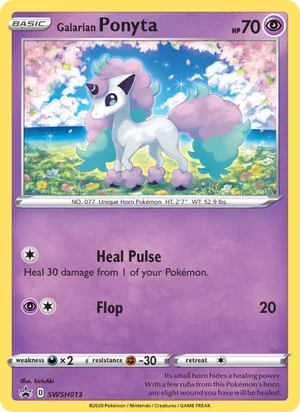 Galarian Ponyta — Black Star Promo swsh013