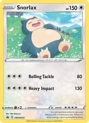 Snorlax — Black Star Promo swsh032