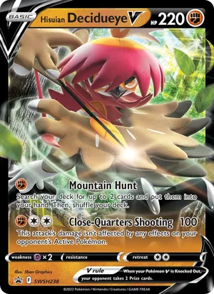 Hisuian Decidueye V &mdash; SWSH Black Star Promos SWSH238