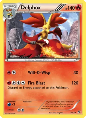 Delphox &mdash; Kalos Starter Set 10
