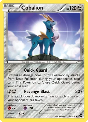 Cobalion, Steam Siege 74
