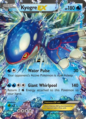 Kyogre-EX 54/160