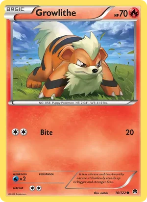 Growlithe 10/122
