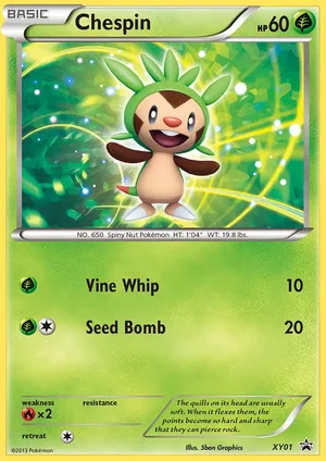 Chespin — Black Star Promo XY01