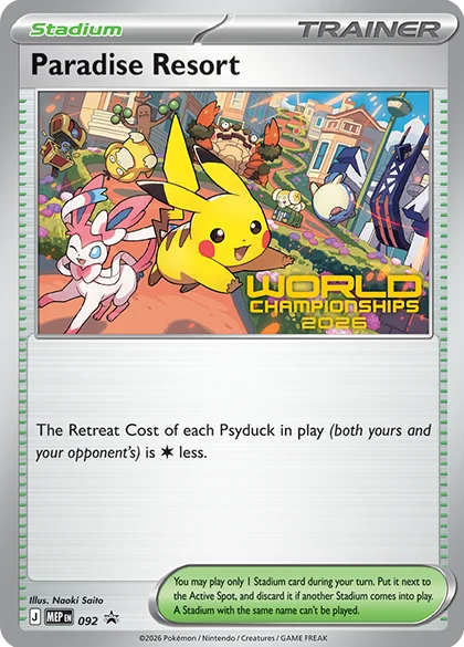 2026 Paradise Resort World Championships promo card